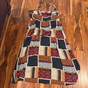 NATURAL LIFE Colorful Patchwork Maxi Dress